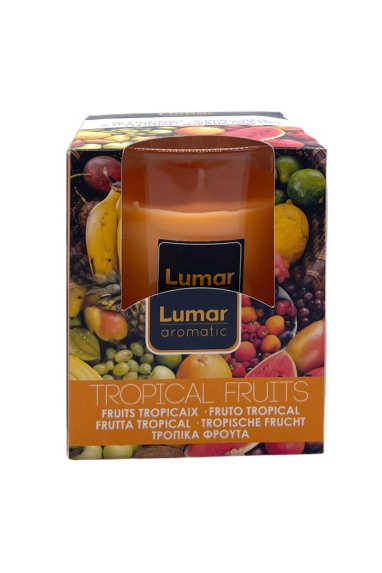 Bougie en verre parfumée - Fruits Tropicaux BOUGTROPICAL