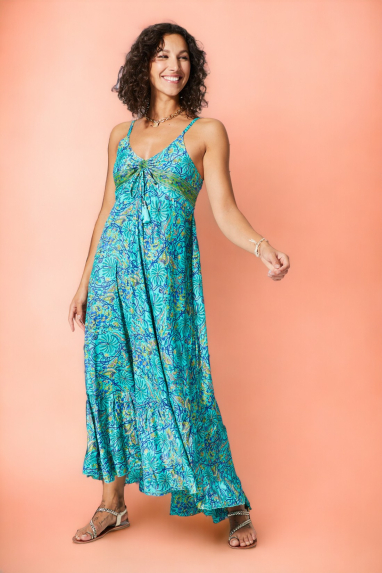 Long dress with straps - MAXIPA2008E